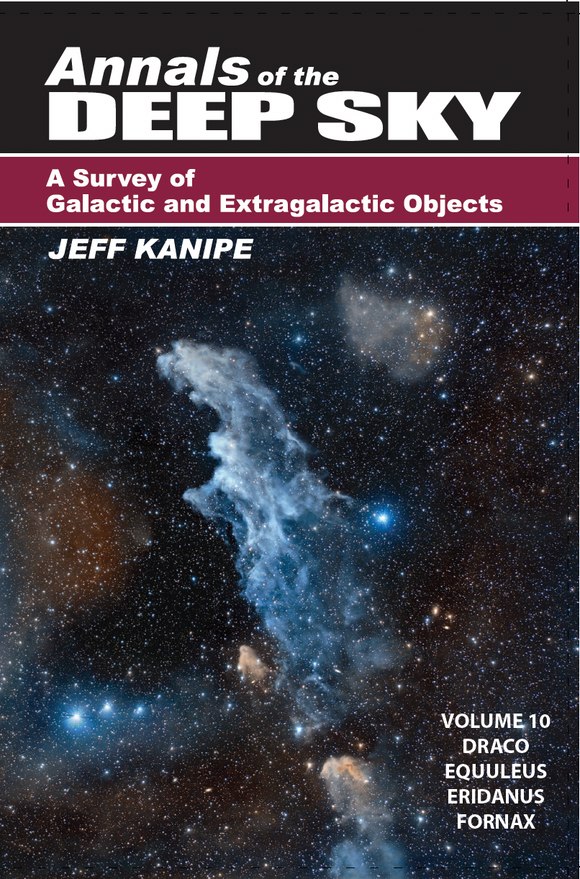 annals of the deep sky volume 10 showing draco constellation and equuleus eridanus and fornax