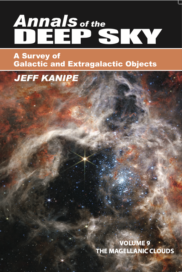 annals of the deep sky volume 10 cover showing the magellanic clouds