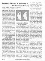 Lab Exercises in Astronomy: The Rotation of Mercury