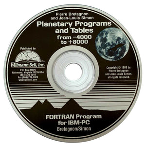 Planetary Programs & Tables (FORTRAN) CD