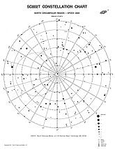 Test Constellation Chart - North Circumpolar Region