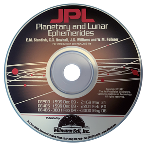 Planetary & Lunar Ephemerides (JPL) CD