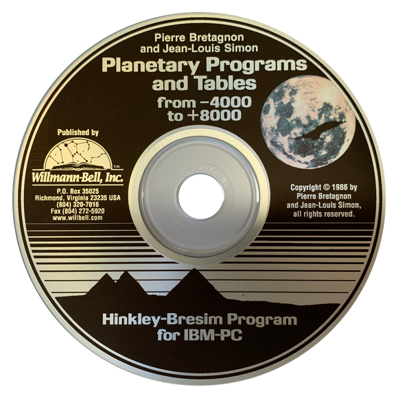 Planetary Programs & Tables (Hickley-Bresim) CD